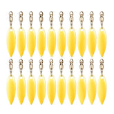 20 pieces spinner blades kit in gold and silver finishes for lure making